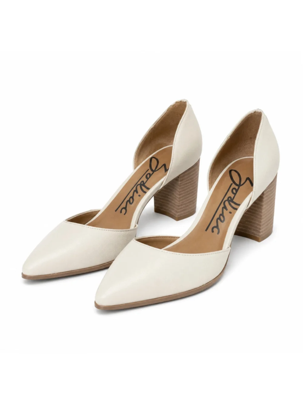 Zodiac Ivory D’Orsay Block Heel Pumps Women’s Size 7 Classic Office Career Shoes